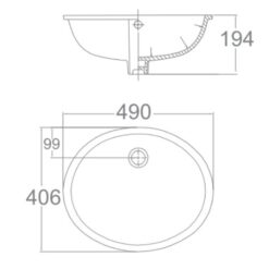 Chậu lavabo âm bàn American Standard VF-0496 (VF0496)