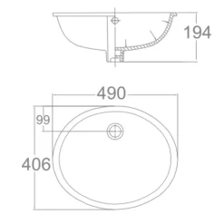 Chậu lavabo âm bàn American Standard VF-0496 (VF0496)
