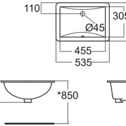 Chậu lavabo âm bàn American Standard WP-0488 (WP0488)