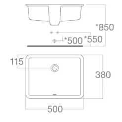 Chậu lavabo âm bàn American Standard WP-F514 (WPF514)