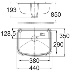 Chậu lavabo âm bàn Loven American Standard WP-0468 (WP0468)