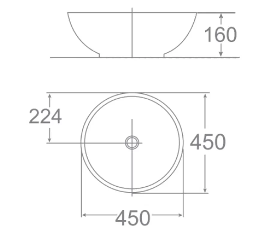 Chậu lavabo đặt bàn American Standard 0500-WT (0500WT) Sản phẩm chậu lavabo đặt bàn American Standard 0500-WT - 0500WT