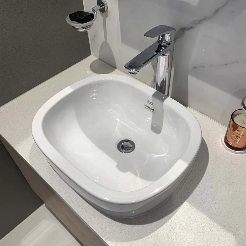 Chậu lavabo đặt bàn American Standard 0950-WT (0950WT) 16 Chậu lavabo đặt bàn American Standard 0950-WT hình 1