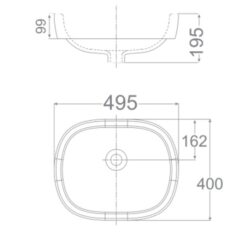 Chậu lavabo đặt bàn American Standard 0950-WT (0950WT)