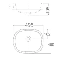 Chậu lavabo đặt bàn American Standard 0950-WT (0950WT) 14 Chậu lavabo đặt bàn American Standard 0950-WT (0950WT)