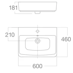 Chậu lavabo đặt bàn American Standard VF-0620 (VF0620)