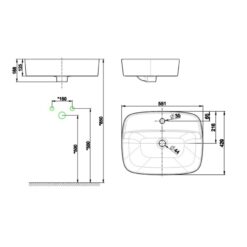 Chậu lavabo đặt bàn American Standard WP-0618 (WP0618)