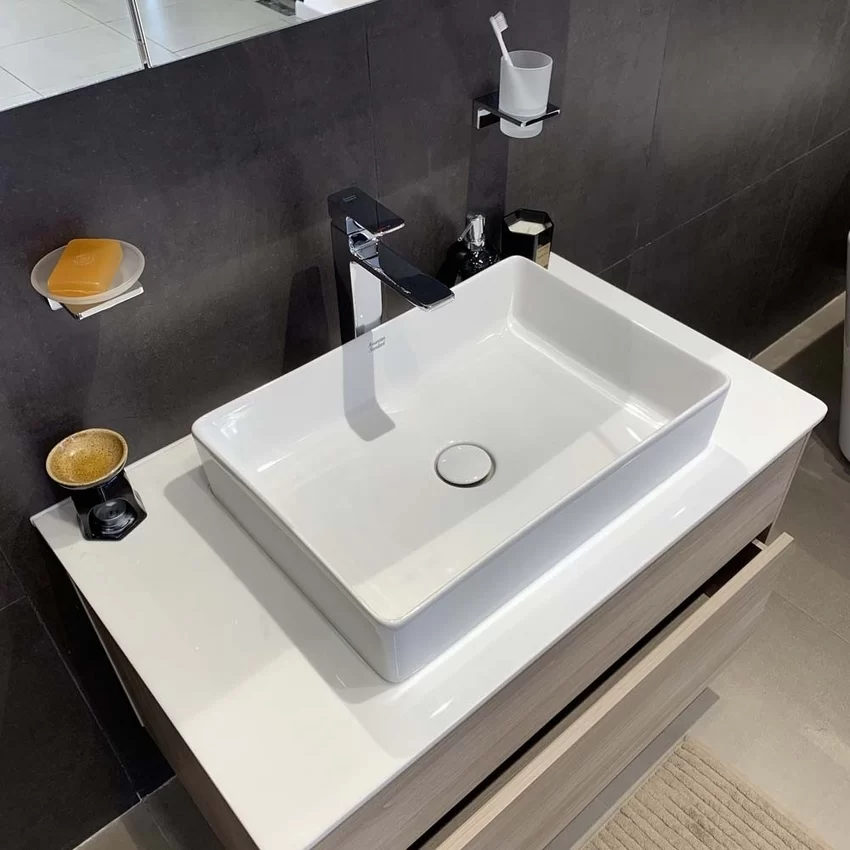Chậu lavabo đặt bàn American Standard WP-F412 (WPF412) 16 Chậu lavabo đặt bàn American Standard WP-F412