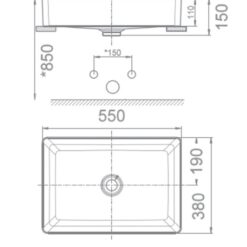 Chậu lavabo đặt bàn American Standard WP-F412 (WPF412)
