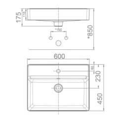 Chậu lavabo đặt bàn American Standard WP-F420 (WPF420) 13 Chậu lavabo đặt bàn American Standard WP-F420 (WPF420)