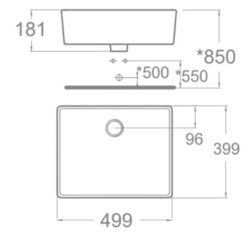 Chậu lavabo đặt bàn American Standard WP-F611 (WPF611)