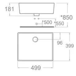 Chậu lavabo đặt bàn American Standard WP-F611 (WPF611)