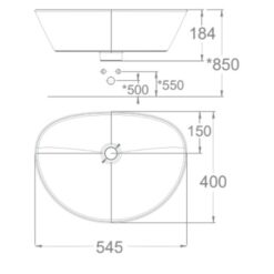 Chậu lavabo đặt bàn American Standard WP-F633 (WPF633)