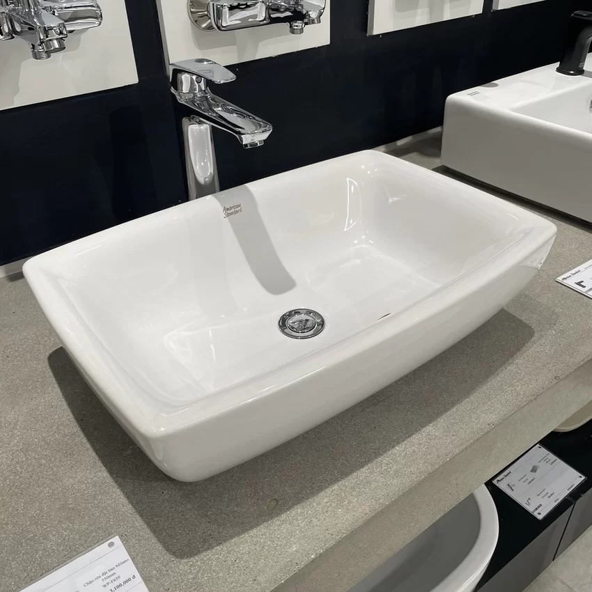 Chậu lavabo đặt bàn American Standard WP-F650 (WPF650) 14 Chậu lavabo đặt bàn American Standard WP-F650 - Hình ảnh 1