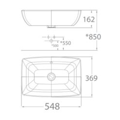 Chậu lavabo đặt bàn American Standard WP-F650 (WPF650)