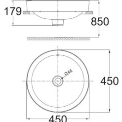 Chậu lavabo đặt bàn Concept American Standard WP-0639 (WP0639)