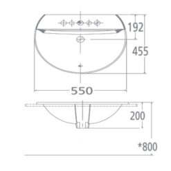 Chậu lavabo dương vành American Standard 0452-WT (0452WT)