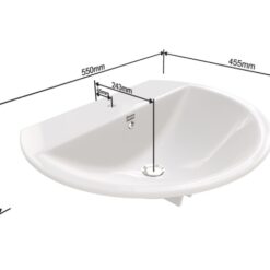 Chậu lavabo dương vành American Standard 0452-WT (0452WT)