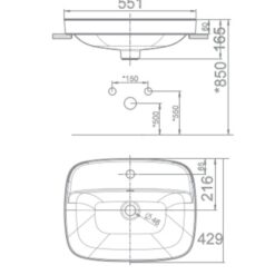 Chậu lavabo dương vành American Standard VF-0420 (VF0420)