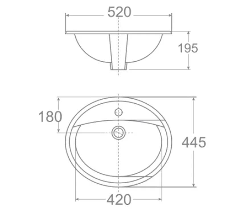 Chậu lavabo dương vành American Standard VF-0476 (VF0476) 7 Chậu lavabo dương vành American Standard VF-0476