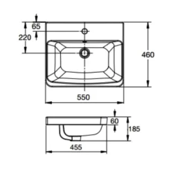 Chậu lavabo dương vành American Standard WP-F417 (WPF417)