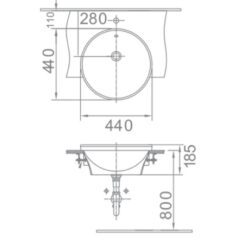 Chậu rửa mặt lavabo bán âm American Standard VF-0333 (VF0333)
