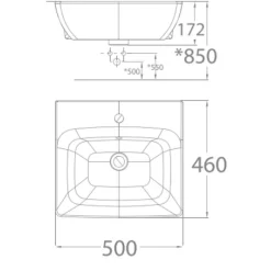 Chậu rửa mặt lavabo bán âm American Standard WP-F301 (WPF301)