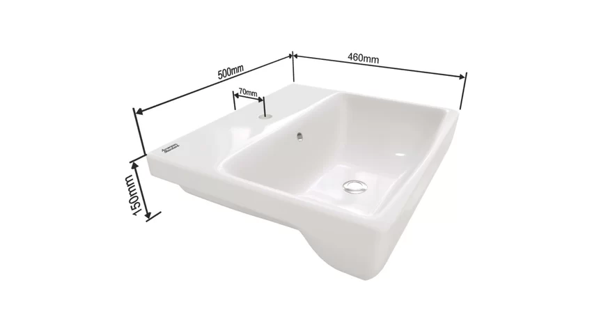 Lỗ thoát tràn của chậu rửa mặt WP-F301 Lỗ thoát tràn của chậu rửa mặt WP-F301