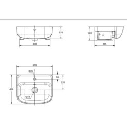 Chậu rửa mặt lavabo bán âm LOVEN American Standard 0533-WT (0533WT)