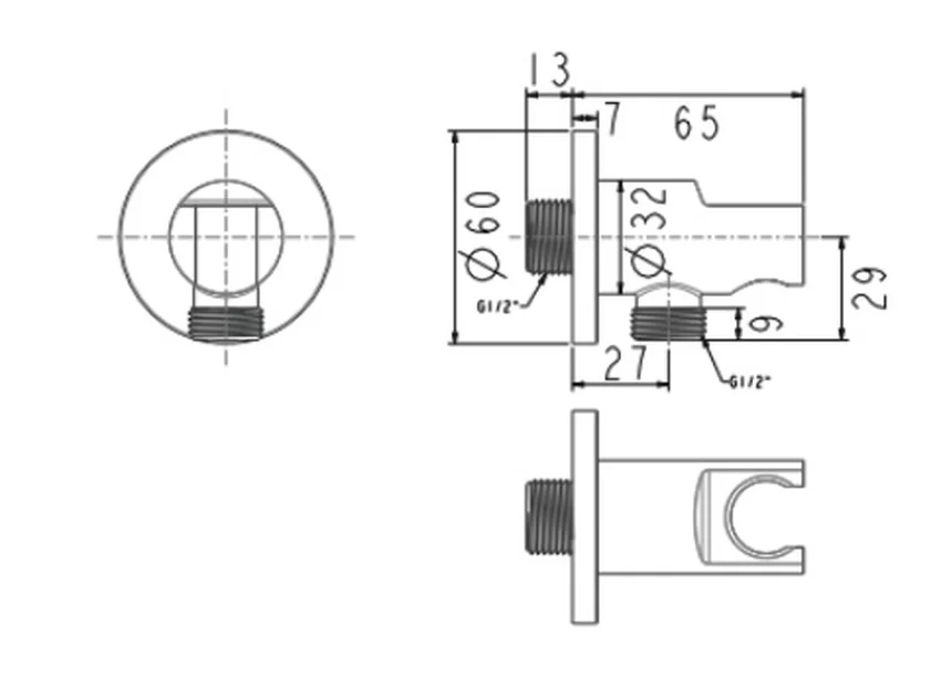 Thiết kế hiện đại của co nối kèm gác sen tròn EasySET American Standard mã FFAS9141 Thiết kế hiện đại của co nối kèm gác sen tròn EasySET American Standard