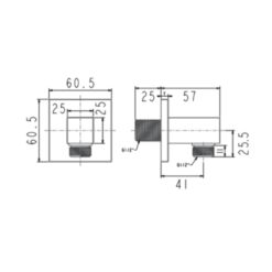 Co nối vuông EasySET American Standard FFAS9142