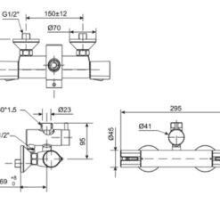 Củ sen tắm chỉnh nhiệt độ American Standard Active WF-4948 (WF4948) 17 Củ sen tắm chỉnh nhiệt độ American Standard Active WF-4948 (WF4948)
