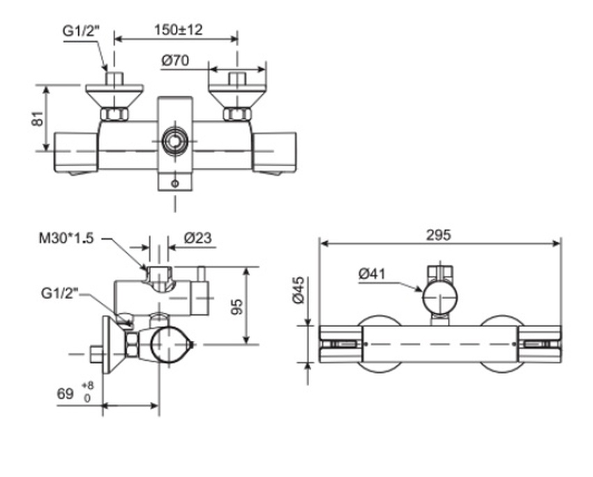 Củ sen tắm chỉnh nhiệt độ American Standard Active WF-4948 (WF4948) 10 Củ sen tắm chỉnh nhiệt độ American Standard Active WF-4948 (WF4948)