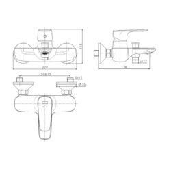 Củ sen tắm nóng lạnh American Standard WF-1711N (WF1711N)