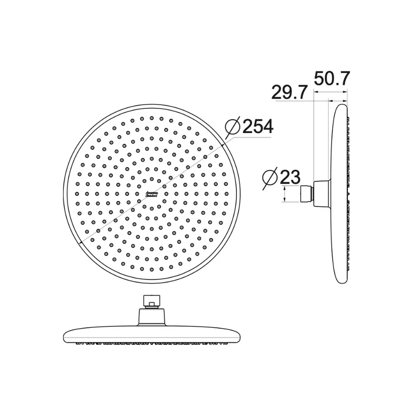 Đầu sen phun mưa American Standard 1030960001 Đầu sen phun mưa American Standard 1030960001 phía sau