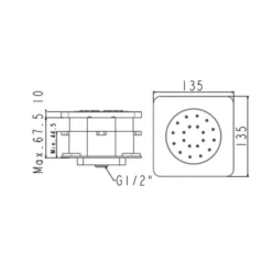 Đầu sen tắm âm tường American Standard EasySET FFASS054 14 Đầu sen tắm âm tường American Standard EasySET FFASS054