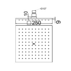 Đầu sen tắm phun mưa American Standard 250mm FFASS038