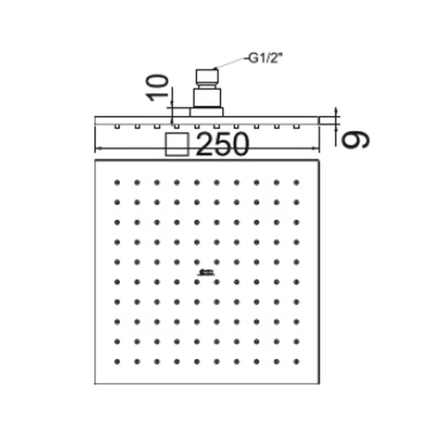Đầu sen tắm phun mưa American Standard 250mm FFASS038 21 Mua đầu sen tắm phun mưa American Standard 250mm FFASS038 tại Hải Yến Home