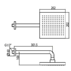 Đầu sen tắm phun mưa American Standard Acacia WF-9052 (WF9052)