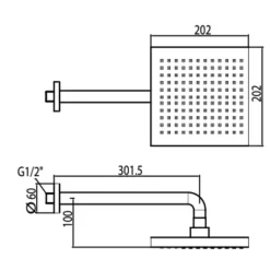 Đầu sen tắm phun mưa American Standard Acacia WF-9052 (WF9052)