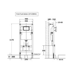 Két nước âm tường cho cầu treo tường American Standard VP-G30042 (VPG30042)