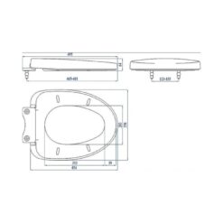 Nắp bồn cầu đóng êm American Standard 491000S-WT (2530-WT, VF-2530, 2407-WT)