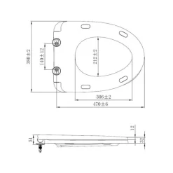 Nắp bồn cầu đóng êm American Standard 61000NS-WT (2630-WT)