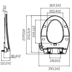 Nắp rửa cơ American Standard M4A839