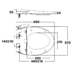 Nắp rửa cơ Slim 3 American Standard CSCFA650