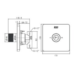 Nút điều chỉnh cho tay sen EasySET American Standard FFAS0925