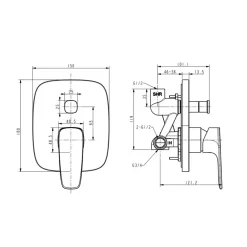 Sen tắm âm tường American Standard Signature WF-1721 (WF1721)