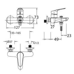 Sen tắm nóng lạnh American Standard WF-0311 (WF0311) 14 Sen tắm nóng lạnh American Standard WF-0311 (WF0311)
