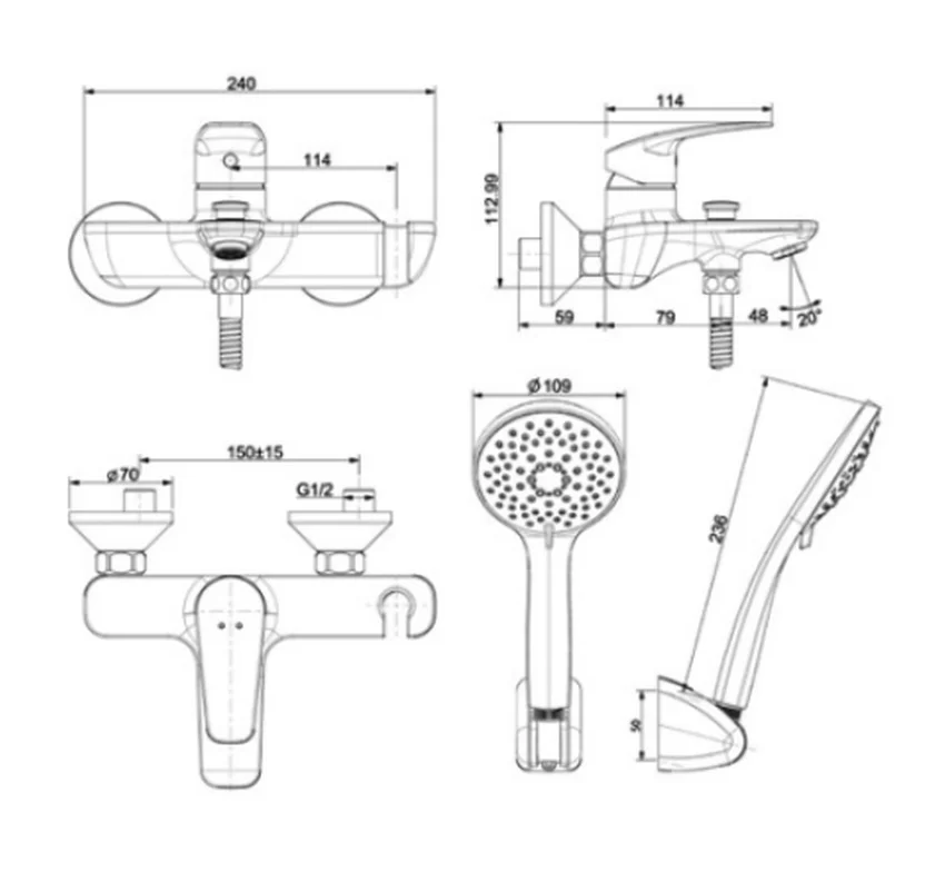 Sen tắm American Standard WF-0911 - Hình ảnh 6 Sen tắm American Standard WF-0911 - Hình ảnh 6