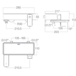 Sen tắm gắn tường American Standard WF-1311 (WF1311) nóng lạnh